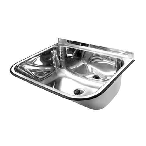 Tanque de Parede Docol 32 Litros em Aço Inox Alto Brilho 55x45 cm com Válvula