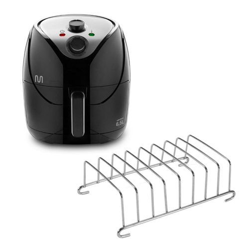 Compre Fritadeira elétrica Air Fryer 6,5L C/ Grade 1800w-220v e Leve Suporte para Torradas Obabox - CE1260K