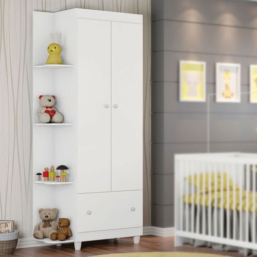 Guarda Roupa Infantil Gutti 2 Portas Flex  3 cores em 1 - Móveis Estrela