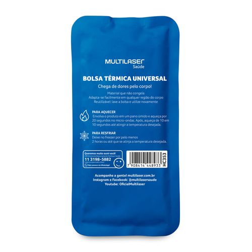 Bolsa Térmica de Gel Azul - Multi Saúde - HC353