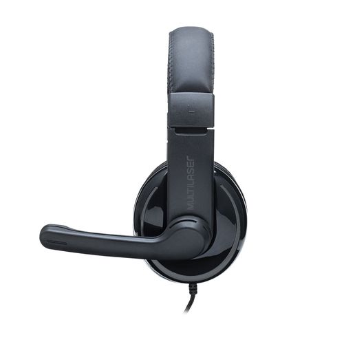 Headset Pro Conexão P2 Cabo de 210cm Cancelamento de Ruído Controle de Volume e Microfone Driver 40mm Potência 30mw c/ Adaptador P3 Preto - PH316