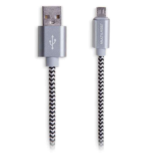 Cabo Micro 1,5M Usb Multilaser Cinza - WI341X [Reembalado]