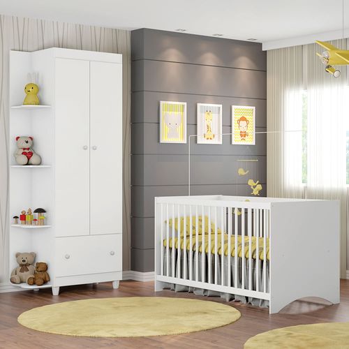 Quarto Infantil Berço e Guarda Roupa Gutti