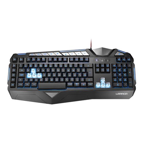 Teclado Gamer Warrior Morani com Teclas Macro LED - TC209