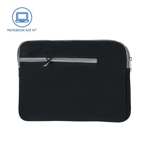 Case Neoprene Preta para Notebook até 14" Multi - BO207