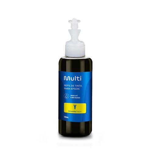 Refil de Tinta Para Impressoras Epson T664 100ml Amarelo - RF008