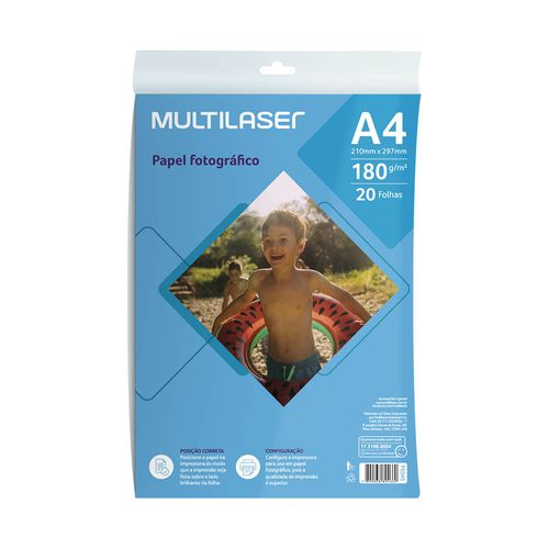 Papel Fotográfico Matte A4 180g 20 Folhas - PE045