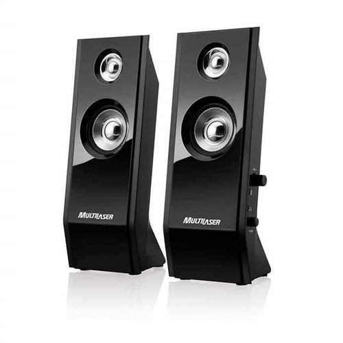 Caixa de Som Shadow 20 Usb 8W Rms Preto Multilaser - SP091OUT [Reembalado]