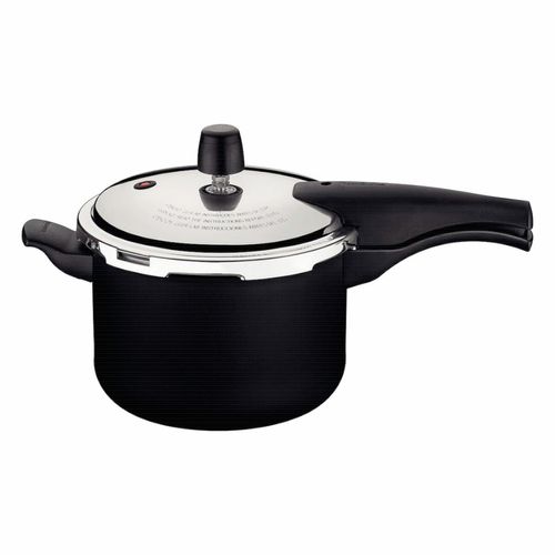 Panela de Pressão Tramontina Vancouver em Alumínio Starflon Max Preto 20 cm 4,5 L