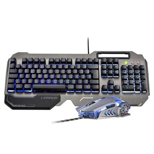 Combo Teclado E Mouse Gamer Superfície Em Metal Warrior - TC223OUT [Reembalado]