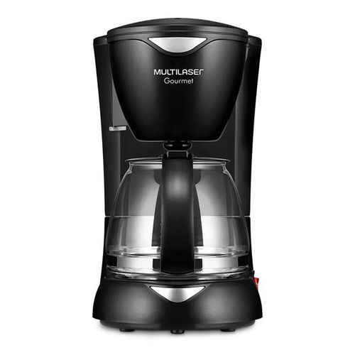 Cafeteira Elétrica Multilaser Gourmet 127V 200W Capacidade de 15 Xícaras + Colher Dosadora + Filtro Permanente Preta - BE01OUT [Reembalado]