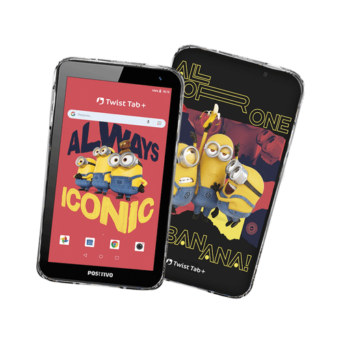 Tablet Positivo Twist Tab Minions + 64GB Wi-Fi 7" - Preto