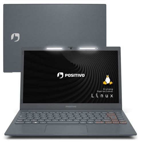 Notebook Positivo Vision C14 Lumina BAR Intel® Celeron® Dual Core Linux 8GB 240GB SSD 14” HD – Cinza