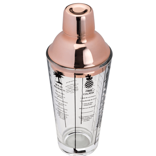 Coqueteleira Coimbra, 500ml, Vidro/Inox - 7629