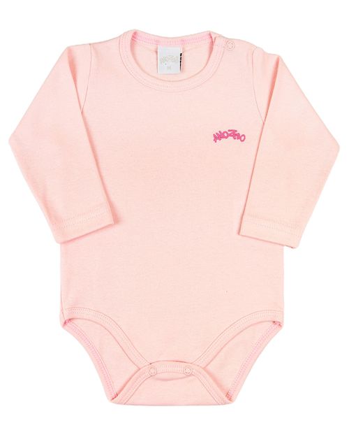 Body Bebê Suedine Básico - Rosa