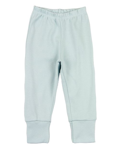 Calça Bebê de Suedine com Pé Reversível - Azul