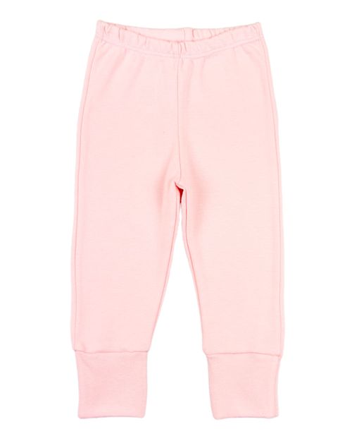 Calça Bebê de Suedine com Pé Reversível - Rosa
