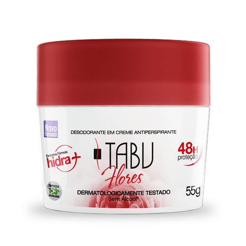 Desodorante Creme Antitranspirante Tabu Flores 55G