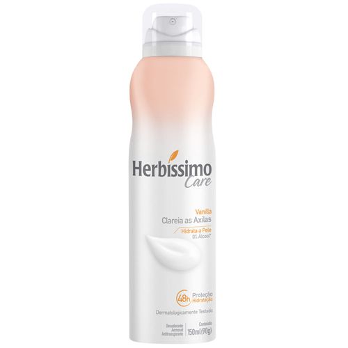 Desodorante Aerossol Antitranspirante Herbissimo Care Vanilla