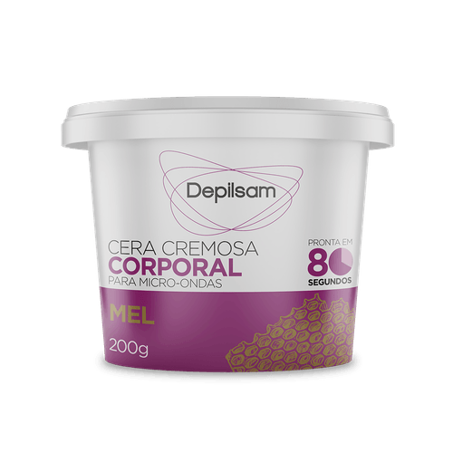 Cera Cremosa Corporal Depilsam de Micro-Ondas Mel 200G