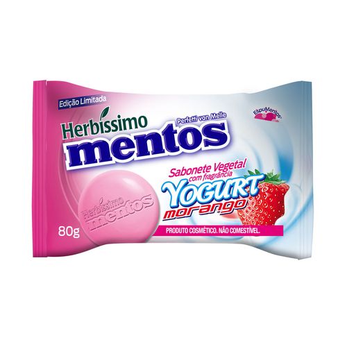 Sabonete Vegetal Herbissimo Mentos Yogurt Morango