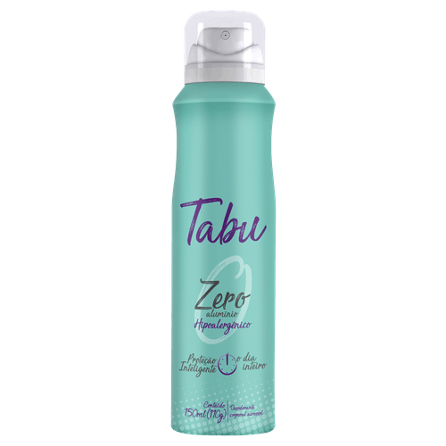 Desodorante Aerosol Antitranspirante Tabu Zero  150Ml