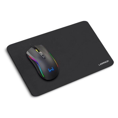 Kit Mouse 3600DPI 7 Botões RGB e Mousepad Armory Warrior - MO396