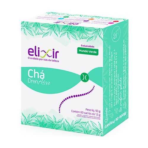 DrenAtive Chá Mundo Verde Elixir 60sch 90g