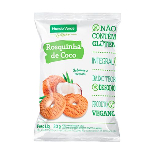 Rosquinha de Coco Mundo Verde Seleção 30g