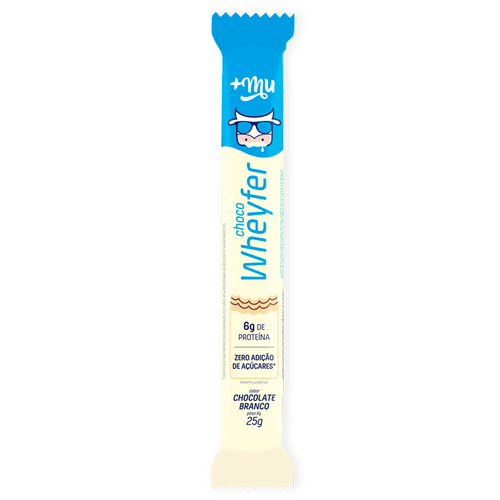 Choco Wheyfer Chocolate Branco Mais Mu 25g