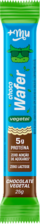 Choco Wafer Chocolate Vegetal Mais Mu 25g