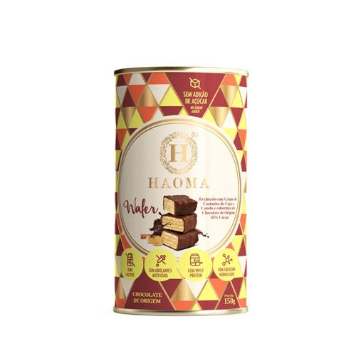 Wafer Castanha de Caju e Canela Haoma 150g