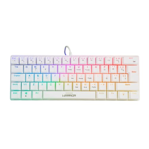 Teclado Gamer Mecânico Royal Precision, Blue Switch, ABNT2, RGB Branco Warrior - TC311