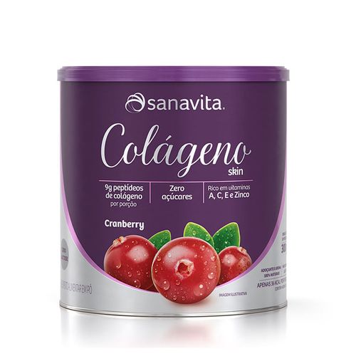 Colágeno Skin Cranberry 300g - Sanavita