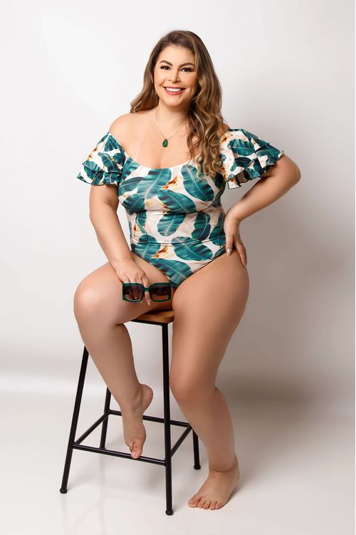 Maiô Body Ciganinha Plus Size