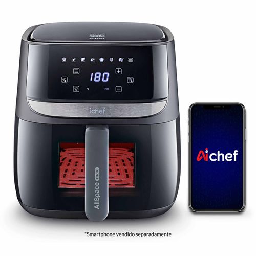 Fritadeira Elétrica Airfryer Vision Max Ichef Polishop 5,7L