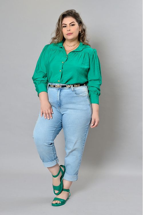 Calça Jeans Estonada Plus Size Priscila