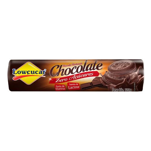 Biscoito Recheado Chocolate Lowçucar 120g