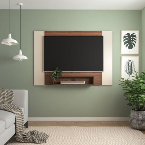 Painel com Suporte TV 47" Multimóveis CR45155 Cedro/Off White