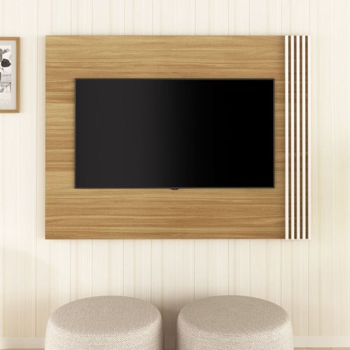 Painel TV 42" Multimóveis CR45005 Natural/Off White