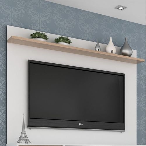 Painel TV 55" Multimóveis CR45111 Branco/Siena