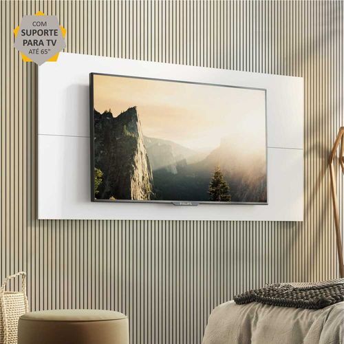 Painel com Suporte para TV até 65" Amsterdã Multimóveis Branco