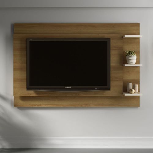 Painel TV 65" Multimóveis CR45012 Natural/Off White