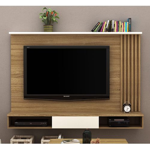 Painel TV 65" Multimóveis CR45010 Natural/Off White