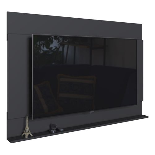 Painel TV 55" com 1 Prateleira Multimóveis CR45192 Preto