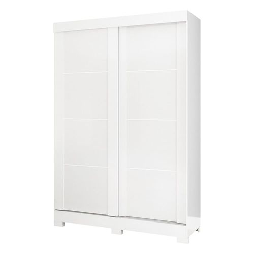 Guarda-Roupas 2 Portas de Correr Multimóveis CR35125 Branco Brilho