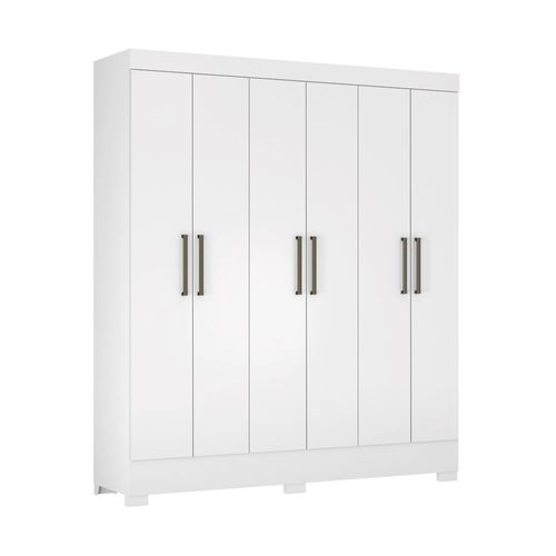 Guarda-Roupas Casal 6 Portas 2 Gavetas Multimóveis CR35188 Branco