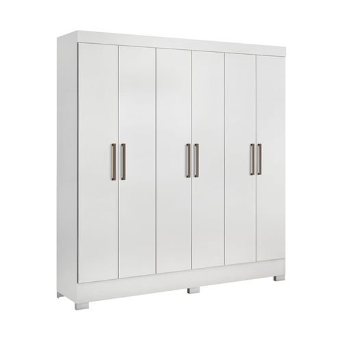 Guarda-Roupas Casal 6 Portas 3 Gavetas Multimóveis CR35194 Branco