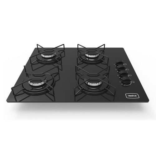 Cooktop 4 Bocas a Gás Realce Bivolt CR214 Preto