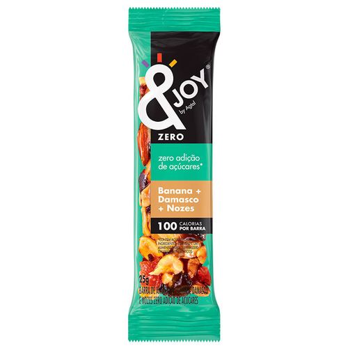 Barra de Nuts  Zero Açúcar Banana  Damasco  Nozes 25g - &Joy